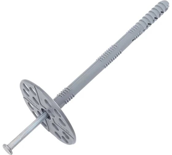 Дюбель для теплоизоляции Gigant (гриб) 10x140 с металлическим гвоздём 25 шт 123872