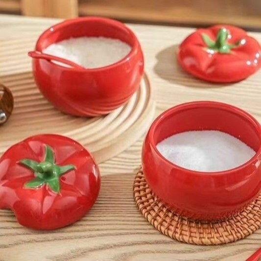 Солонка керамика крышка в комплекте красная 12х105х421 см