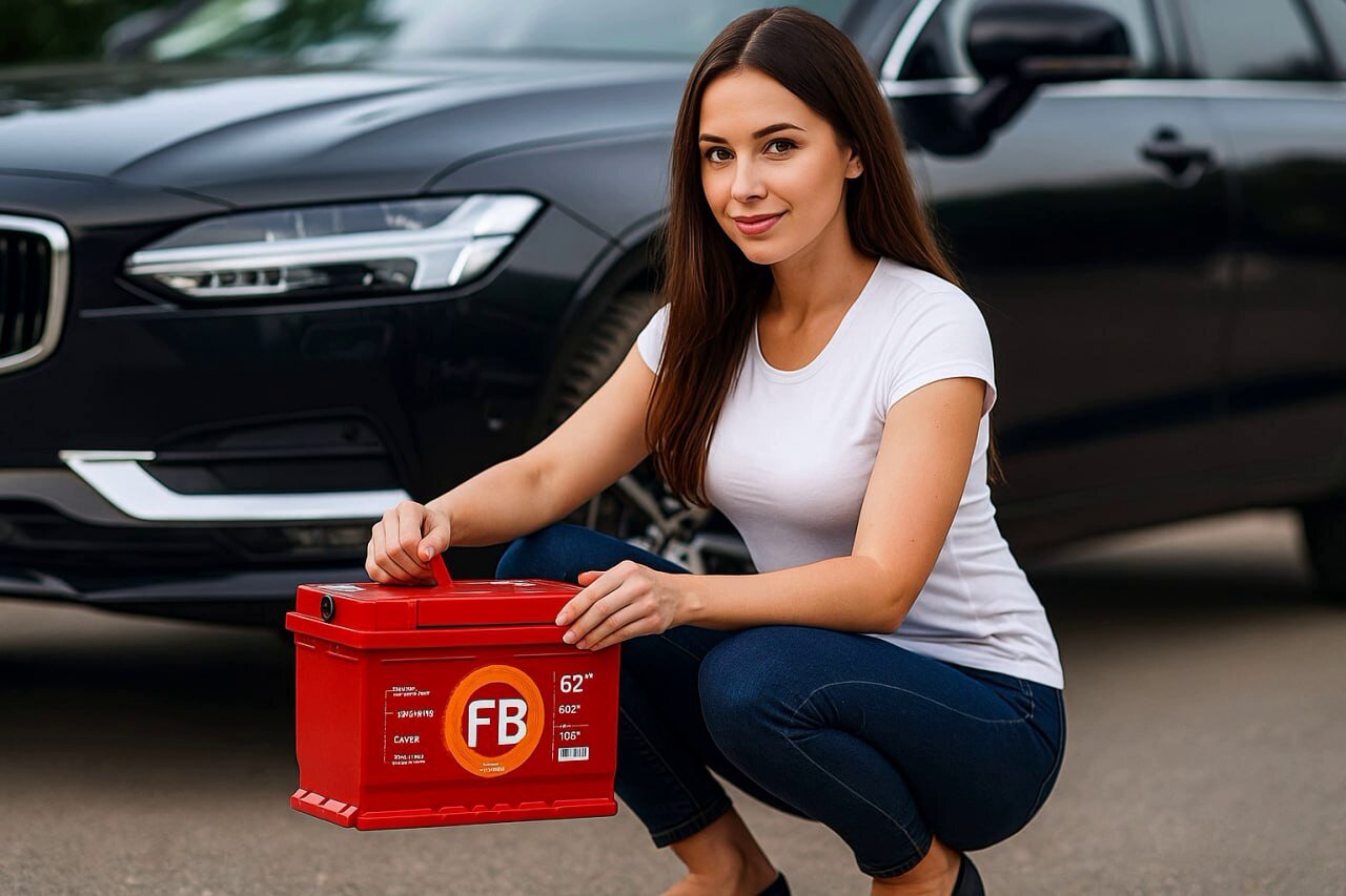 Автомобильный аккумулятор FB 6 СТ 62 Ач (0) (LBR) низкий обратная полярность