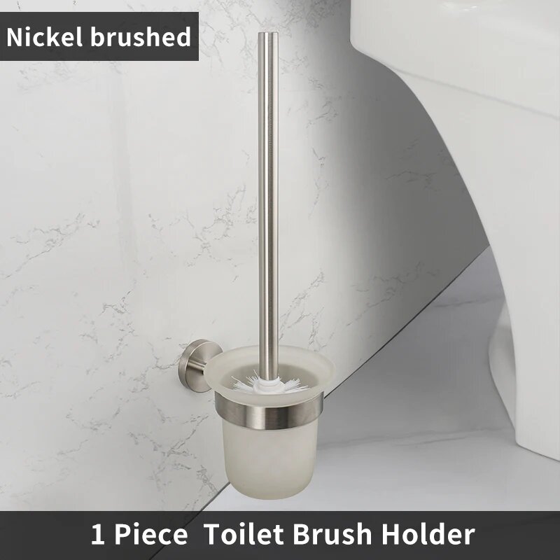 Набор аксессуаров для ванной из нержавеющей стали матовый никель Nickel Toilet Holder