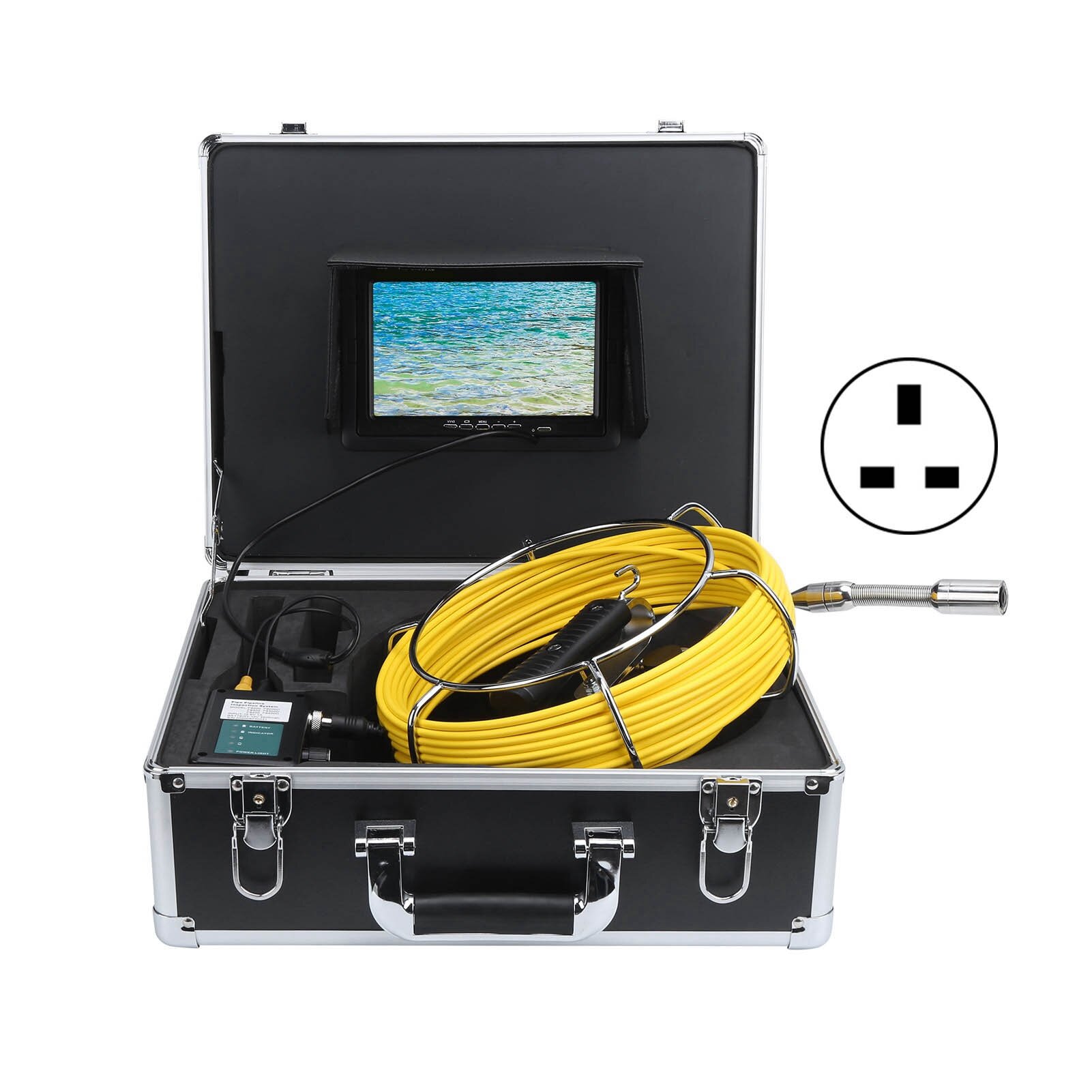 22 -мм инспекционная камера 7in Экран IP68 1200TVL 12 светодиодных фонарей для дренажной системы