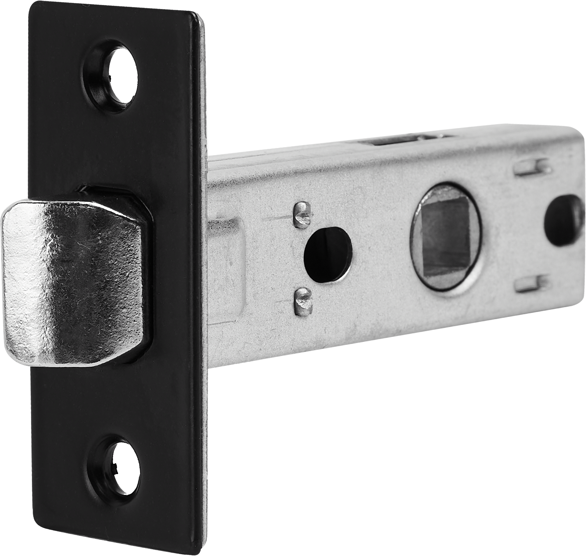 Защёлка межкомнатная 6-45 82x57x25 мм металл цвет черный