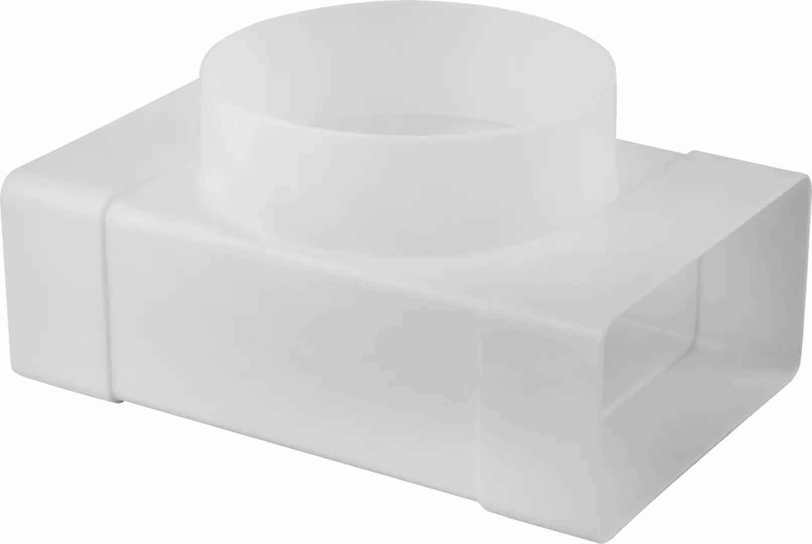 Тройник плоский-круглый Equation D100x55x110 мм пластик