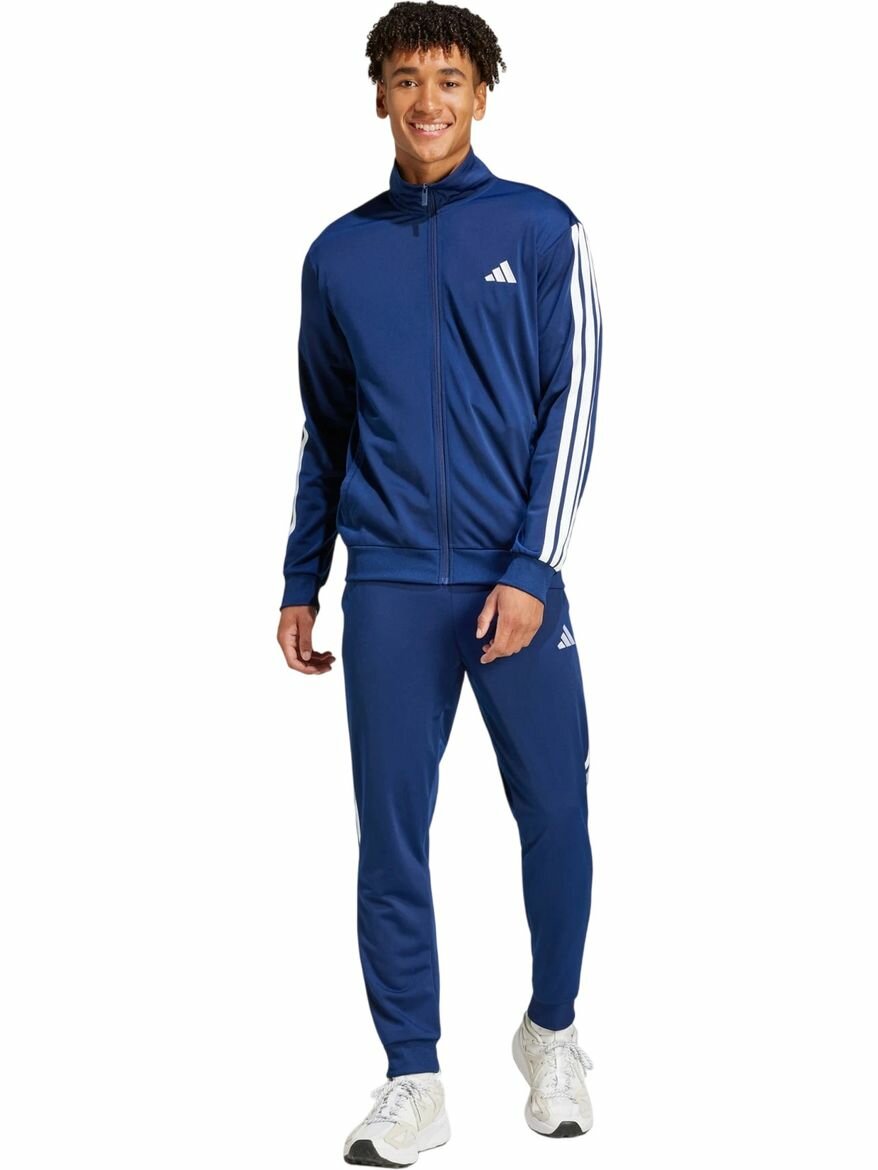Костюм спортивный adidas Basic 3-Stripes Tricot Track Suit, размер L, синий