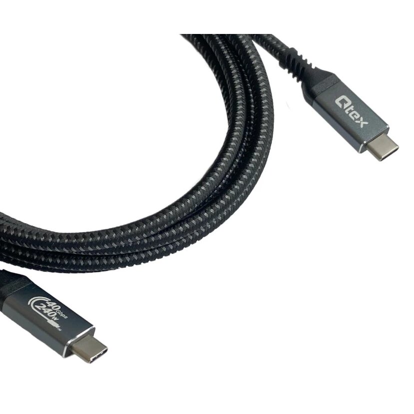 Кабель USB4 Тип C - USB4 Тип C QteX USB4 Gen3 CC-1 1.0m