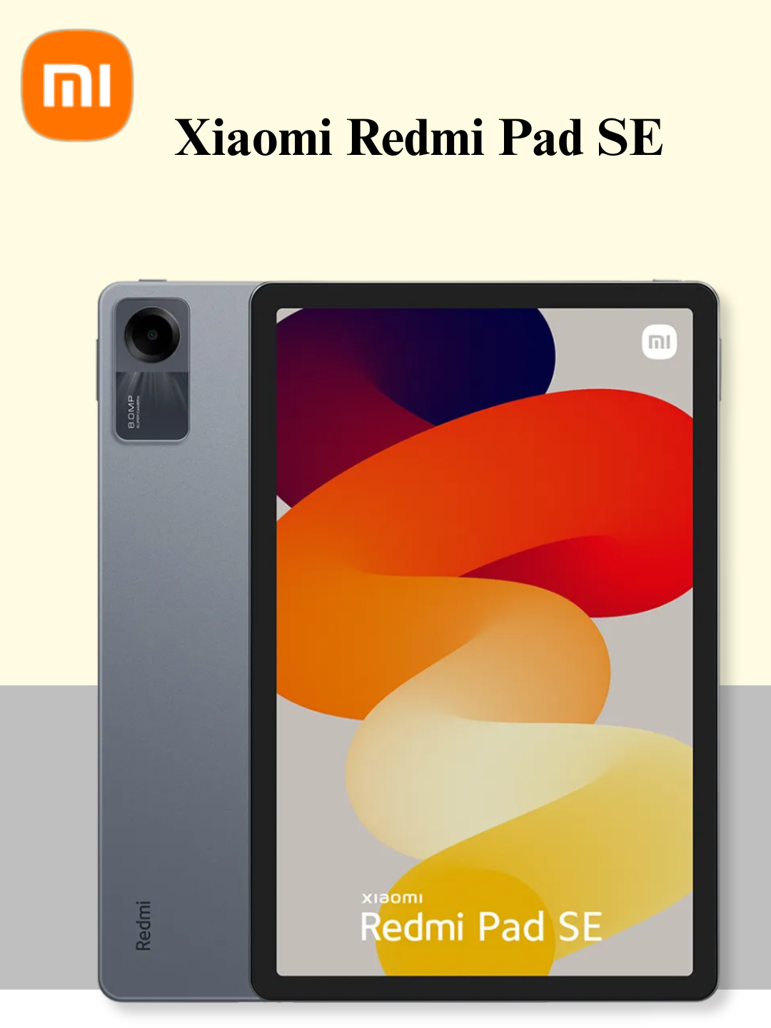 Планшет Xiaomi Redmi Pad SE (Wi-Fi ), 11,5 дюйма, 90 Гц,8000 мАч, FHD+ display, grey