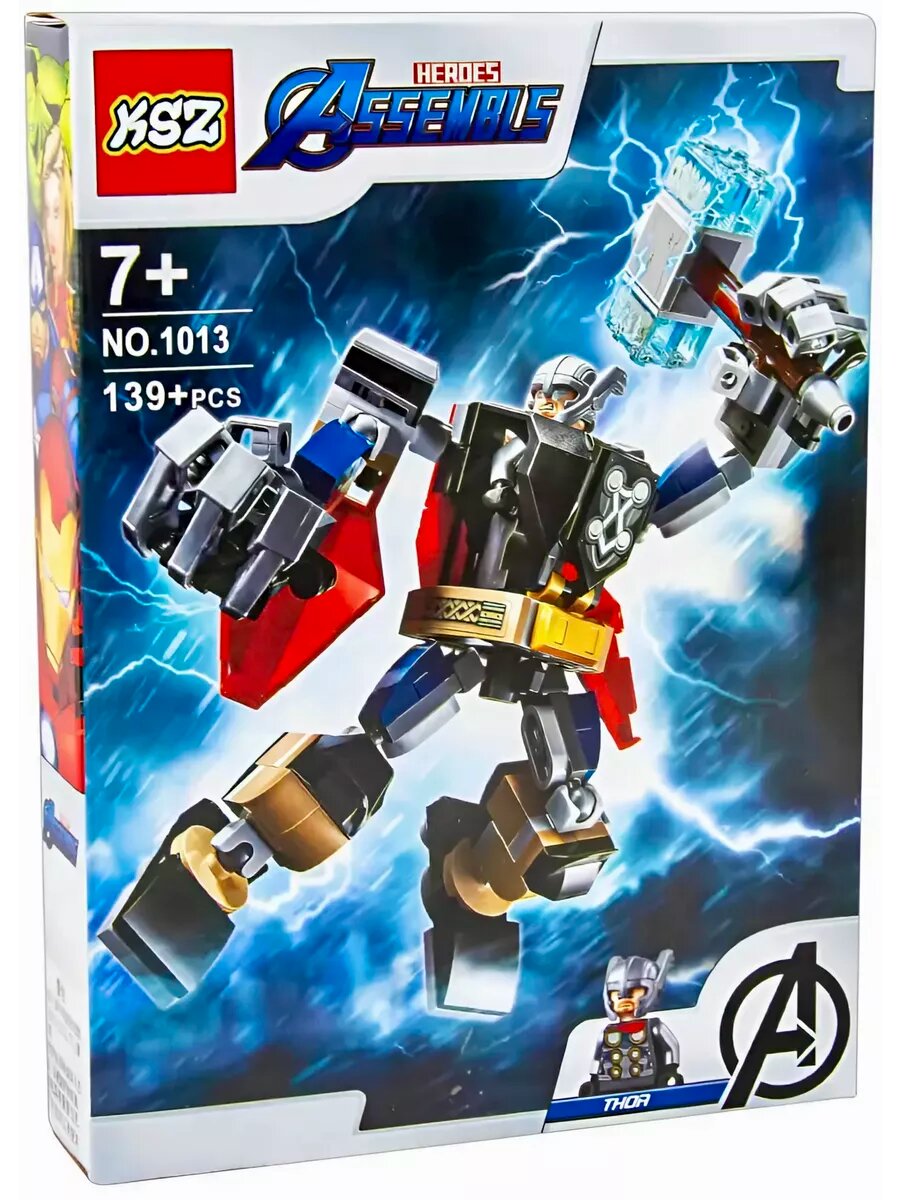 Конструктор Марвел Механическая броня Тора - 139 деталей