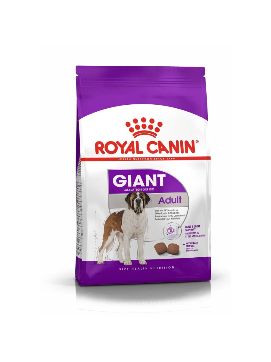 Сухой корм Royal Canin Giant Adult для взрослых собак гигантских пород Птица, 15 кг. — фото 1