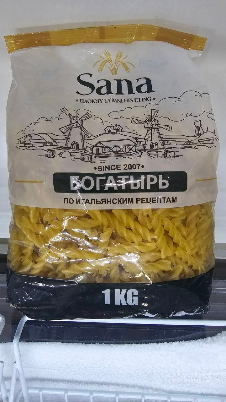 Макаронные изделия Sana Богатырь 1 кг разного ассортимента высокого качества