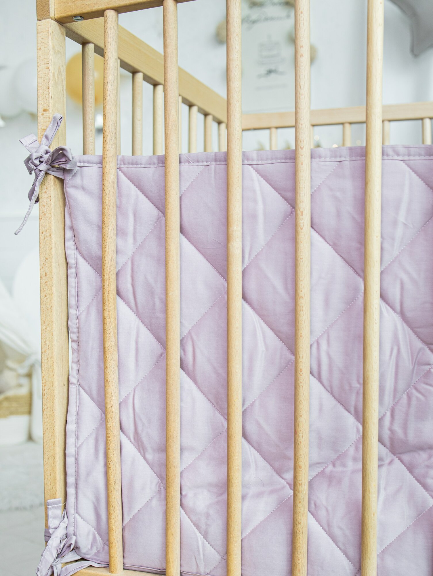 Бортик 180см*45см (розовый) 2 штуки — фото 1