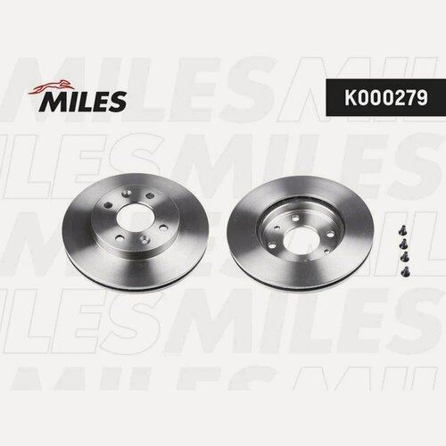 Изображение товара Диск тормозной передний MILES K000279 для а/м NISSAN, RENAULT