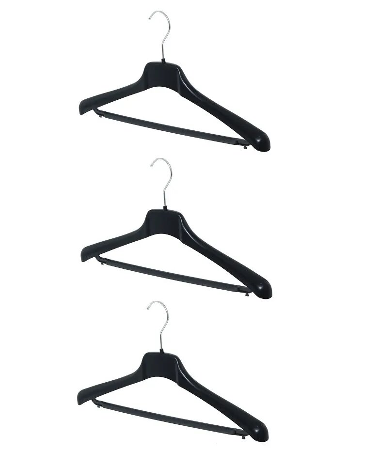 Вешалки плечики GL-42 420мм х 32мм 3 шт черные