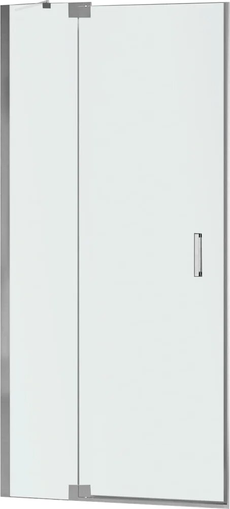 Душевая дверь в нишу RGW Hotel HO-014-Gg стеклянная распашная 120 см с серым профилем матовая одностворчатая