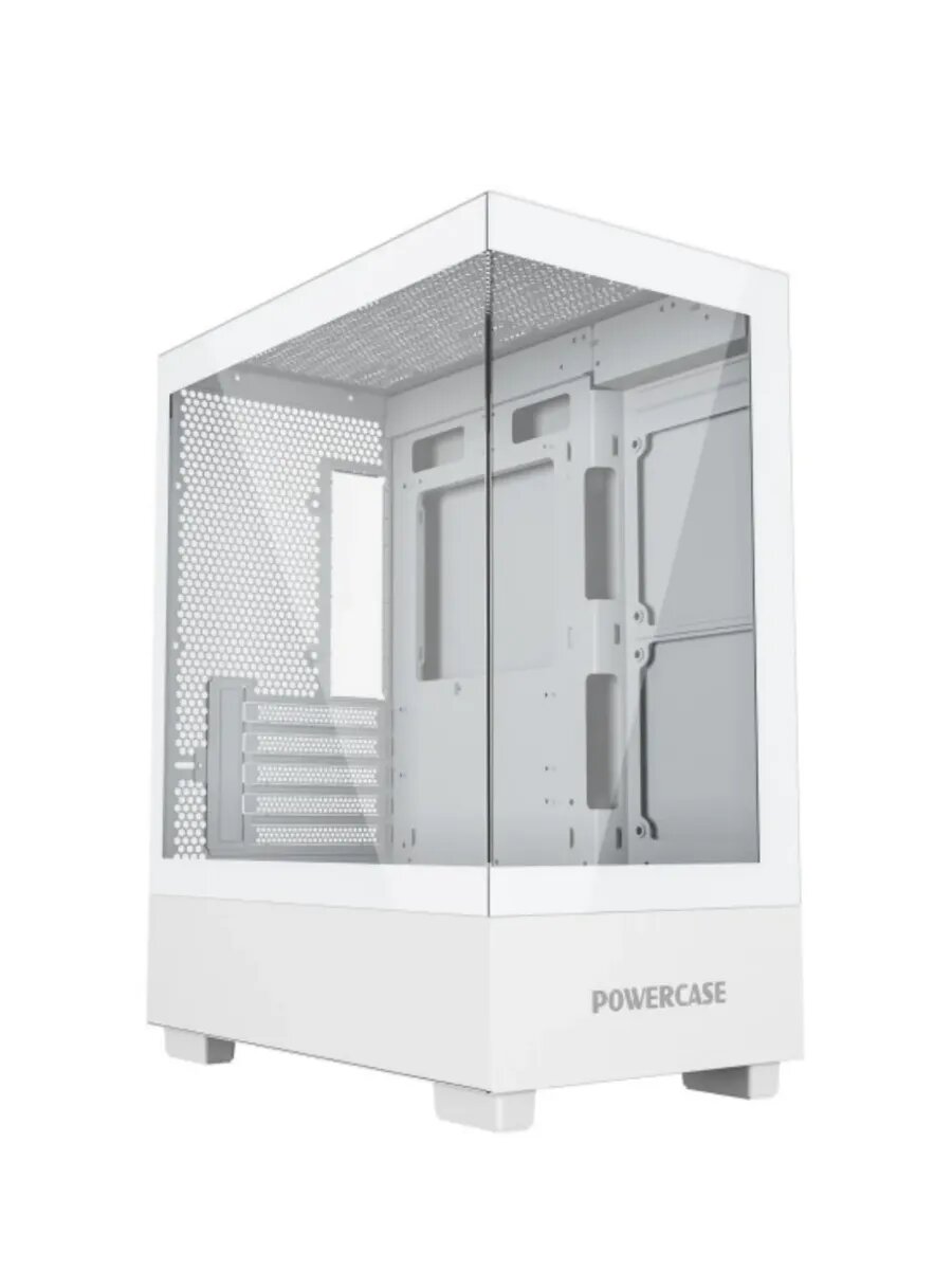 Корпус для ПК Vision Micro M2, Tempered Glass, белый, mATX