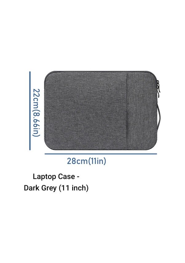 Сумка-чехол для ноутбука Macbook Pro Air, Xiaomi, Huawei, HP, Dell, Lenovo, 11", 14", 15,6", серая, для ноутбуков 11 дюймов и других устройств