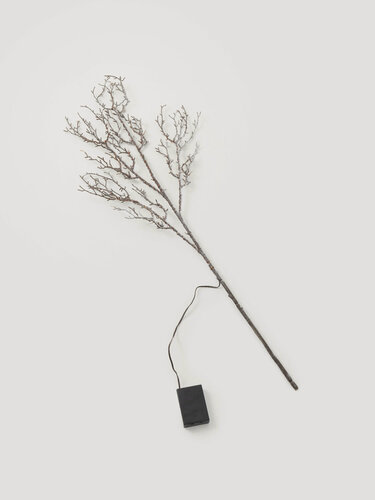 Изображение товара Ветка декоративная, 1 м, с подсветкой, ПВХ, серебристая, Festive mood