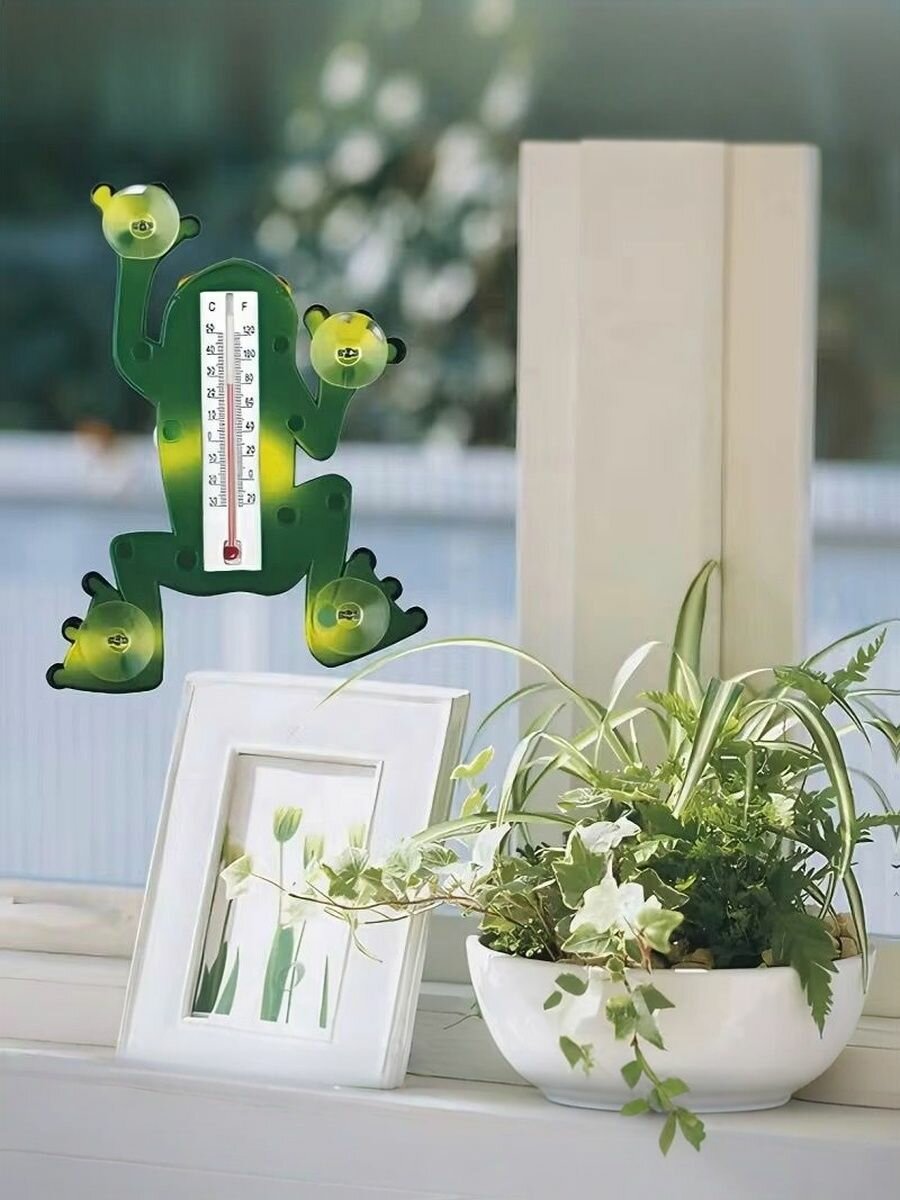 Термометр уличный Лягушка / Термометр на окно / Градусник