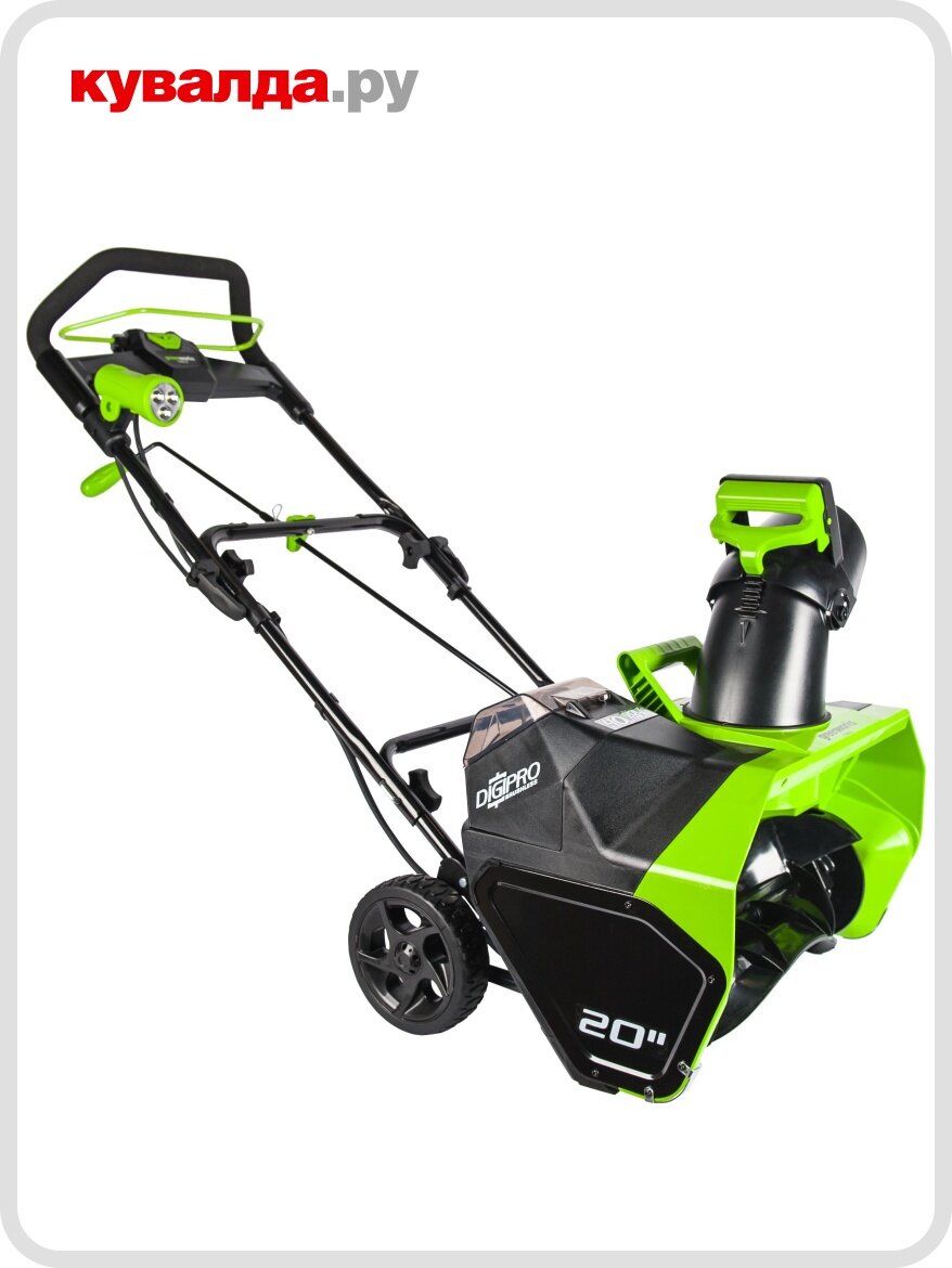 Снегоуборщик аккумуляторный GREENWORKS GD40SB 40V
