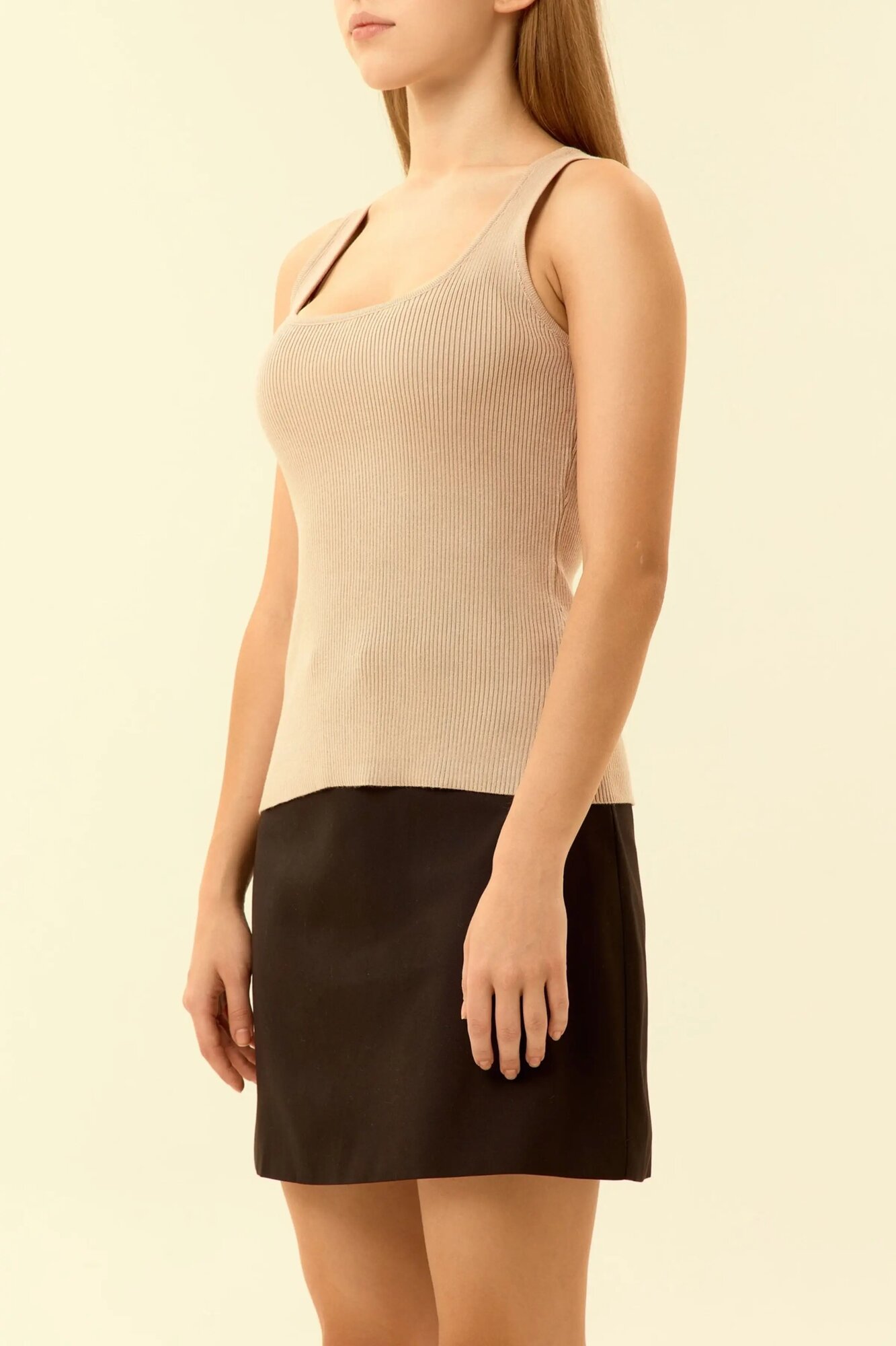 Топ Selfie, размер S, бежевый — фото 1