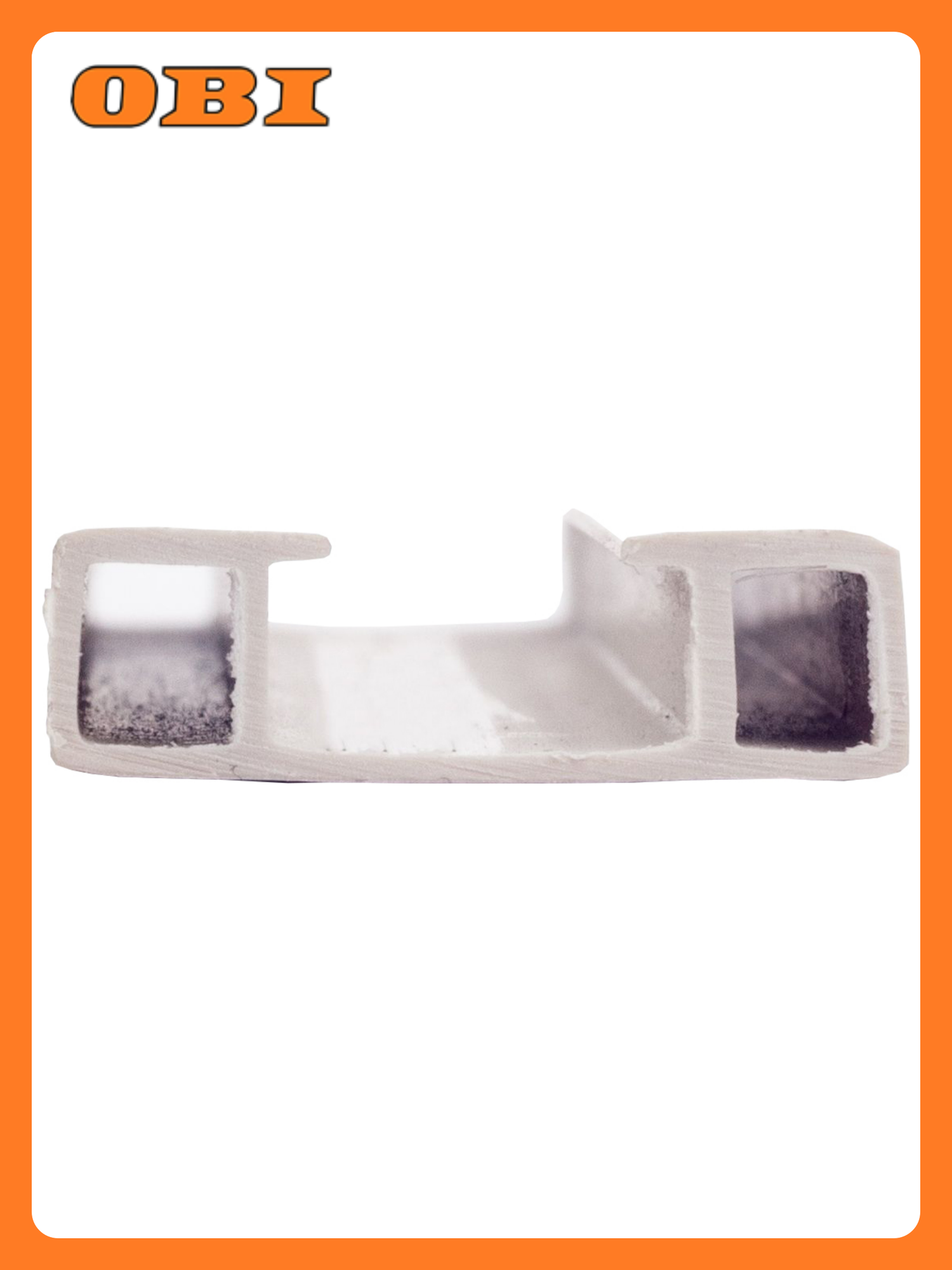 Монтажный профиль белый односторонний самоклеящийся 3000мм