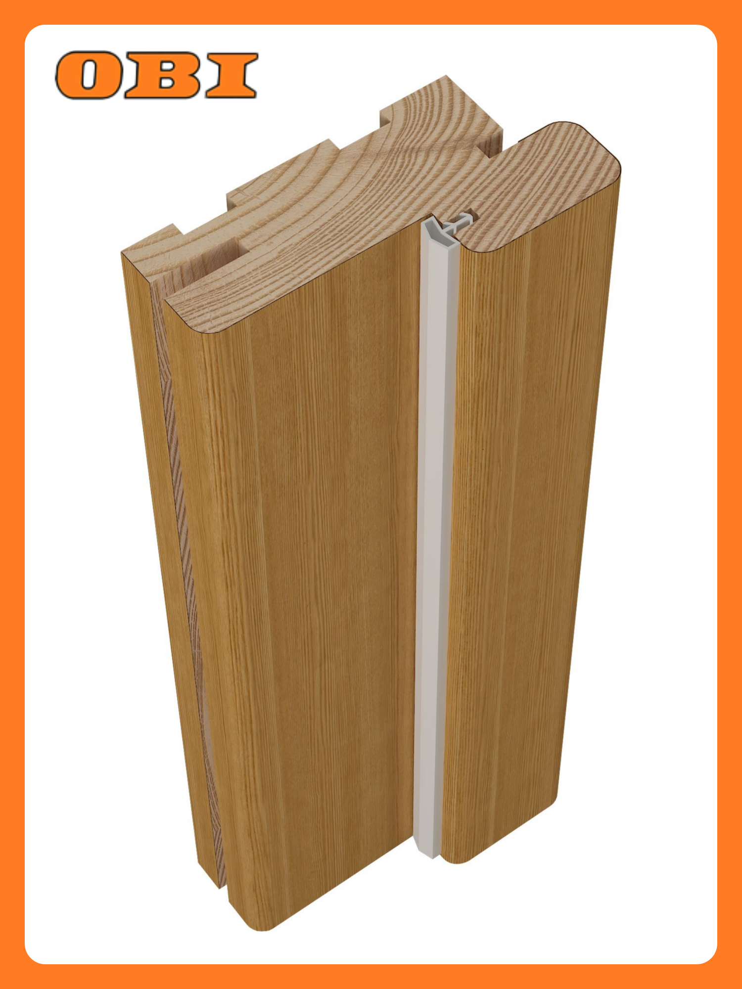 Дверная коробка BELWOODDOORS шпон МДФ коричневый 2070x74x70 мм