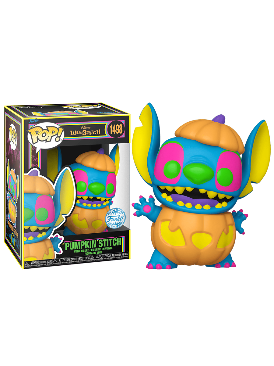 Фигурка Funko POP! Стич в тыкве (Stitch Pumpkin) #1498 (Blacklight)