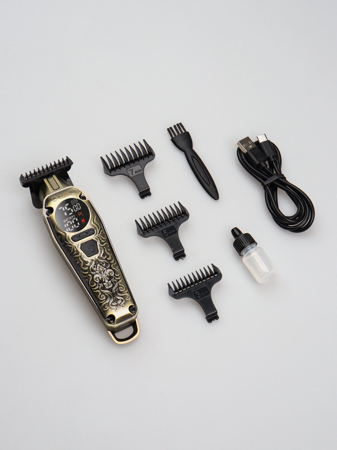 Электробритва Cronier CR-9680, беспроводной портативный шейвер с металлическим корпусом