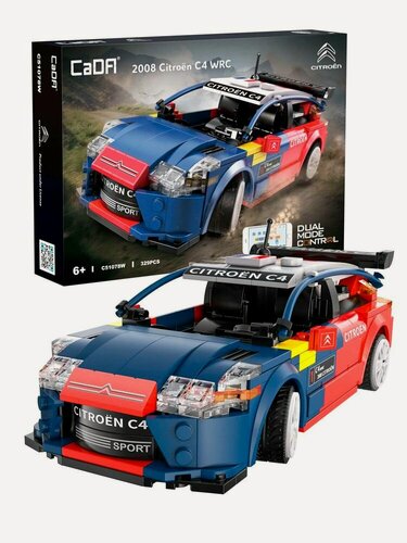 Изображение товара Радиоуправляемый конструктор CADA раллийный автомобиль Citroen C4WRC 1:20, 329 элементов - C51078W