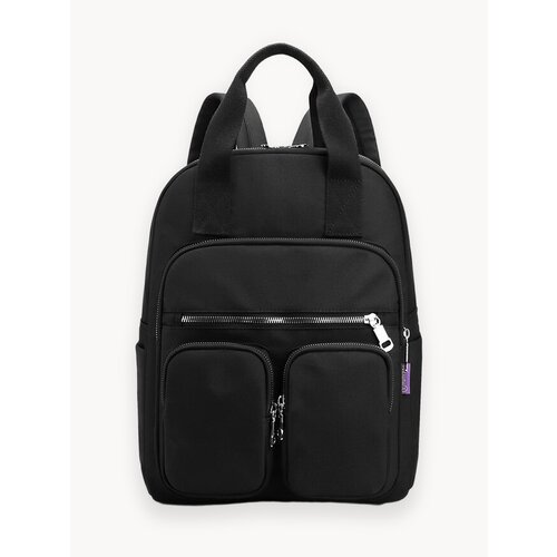 Рюкзак, женский, нейлон, черный, 2022