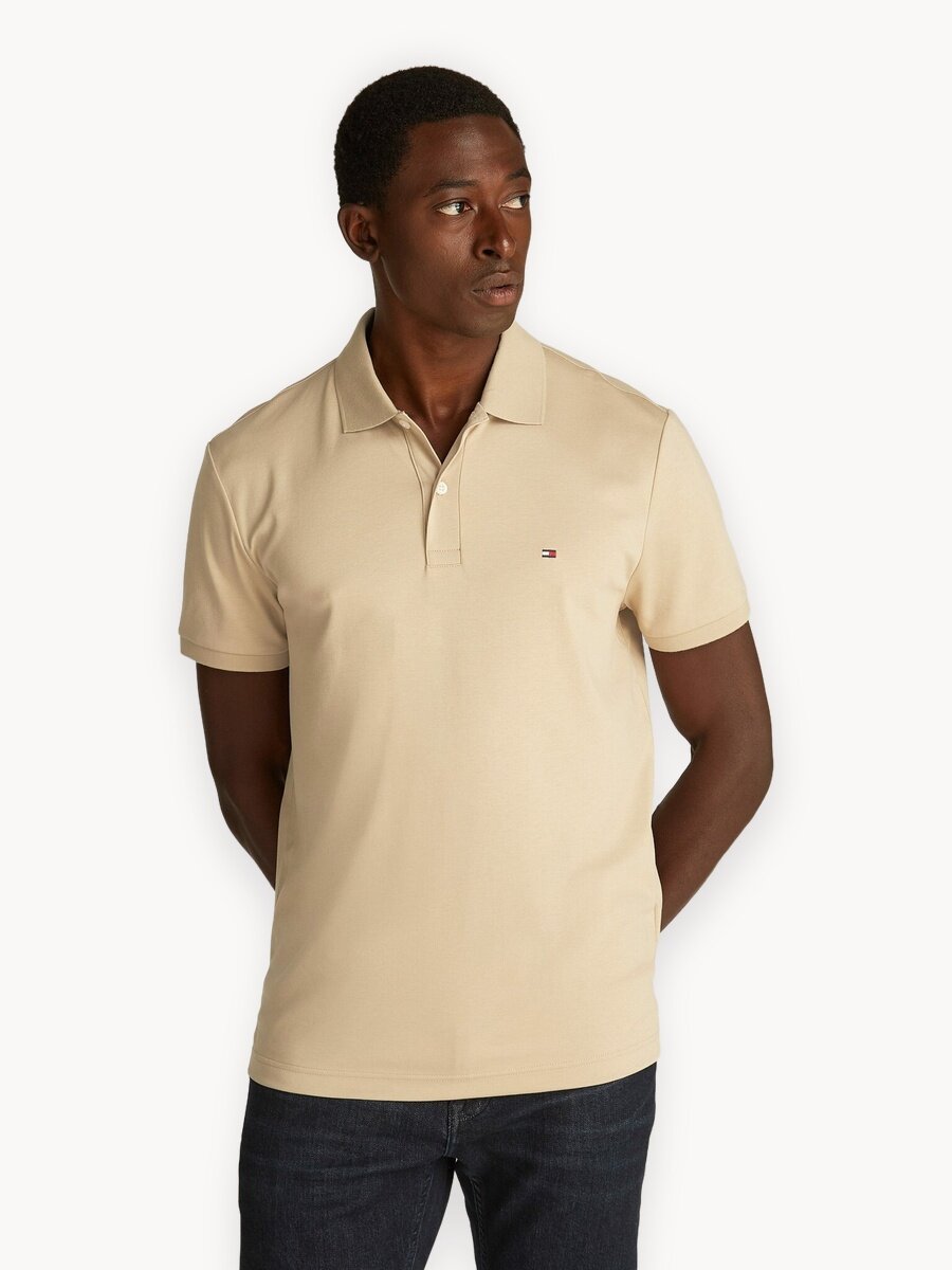 Поло TOMMY HILFIGER, размер M, бежевый