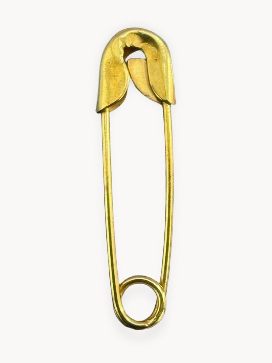 Набор булавок английских, металлических, 200шт, 19мм, золотистые