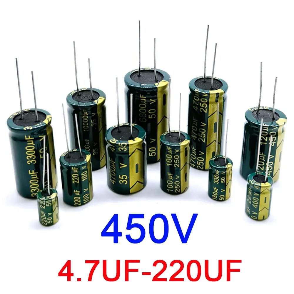 Электролитический конденсатор 450В алюминиевый 450V150UF 2PCS