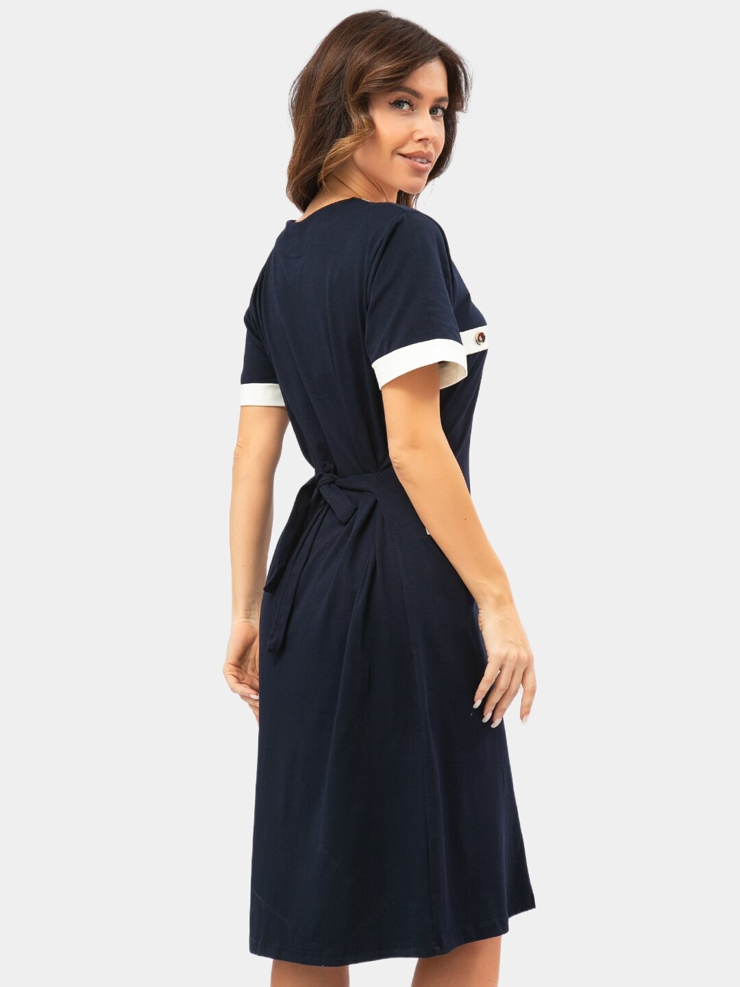 Халат  халат, размер 48, темно-синий, синий, темно-синий — фото 1