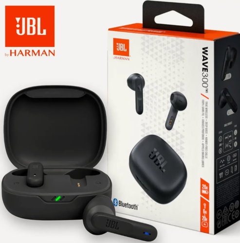 Изображение товара Беспроводные TWS-наушники JBL Wave 300 Black/черные, Bluetooth 5.2, с сенсорным управлением