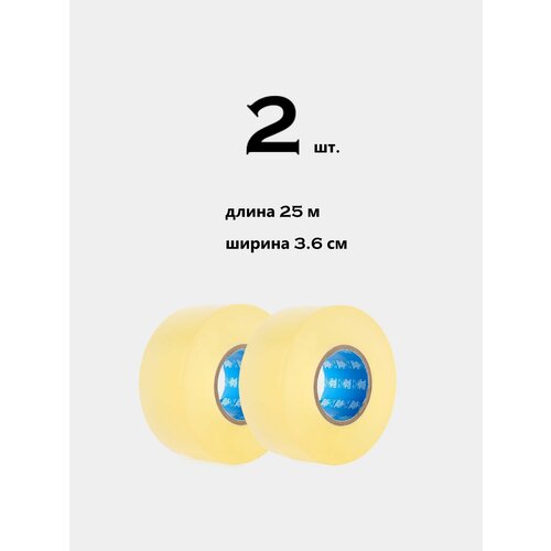 7GL PRO-S436 Хоккейная лента для щитков , прозрачная, ширина 3,6 см, длина 25 м , набор 2 шт