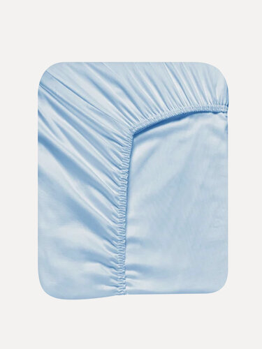 Изображение товара Простыня MORФEUS (морфеус) - North Blue (голубой) - 160x200x30 (на резинке) - сатин
