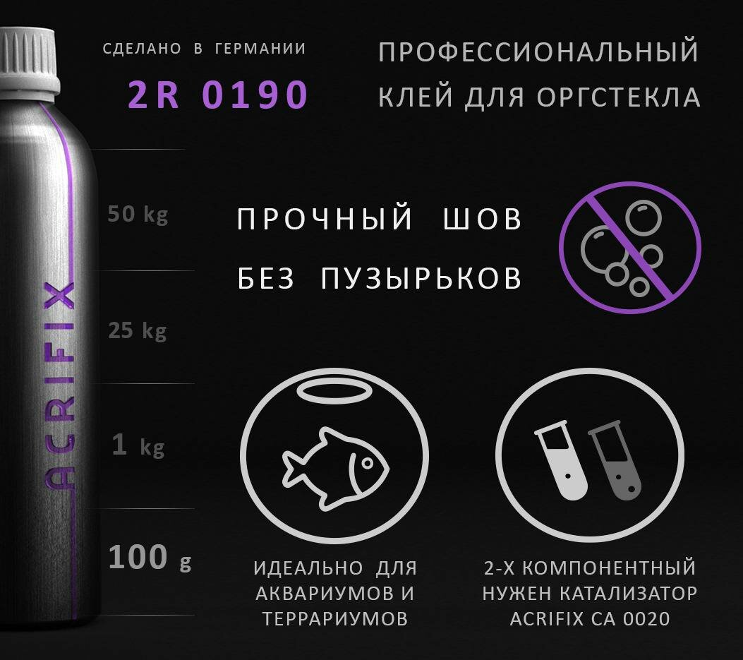 Acrifix ( Акрификс ) 2R0190 профессиональный клей для аквариума