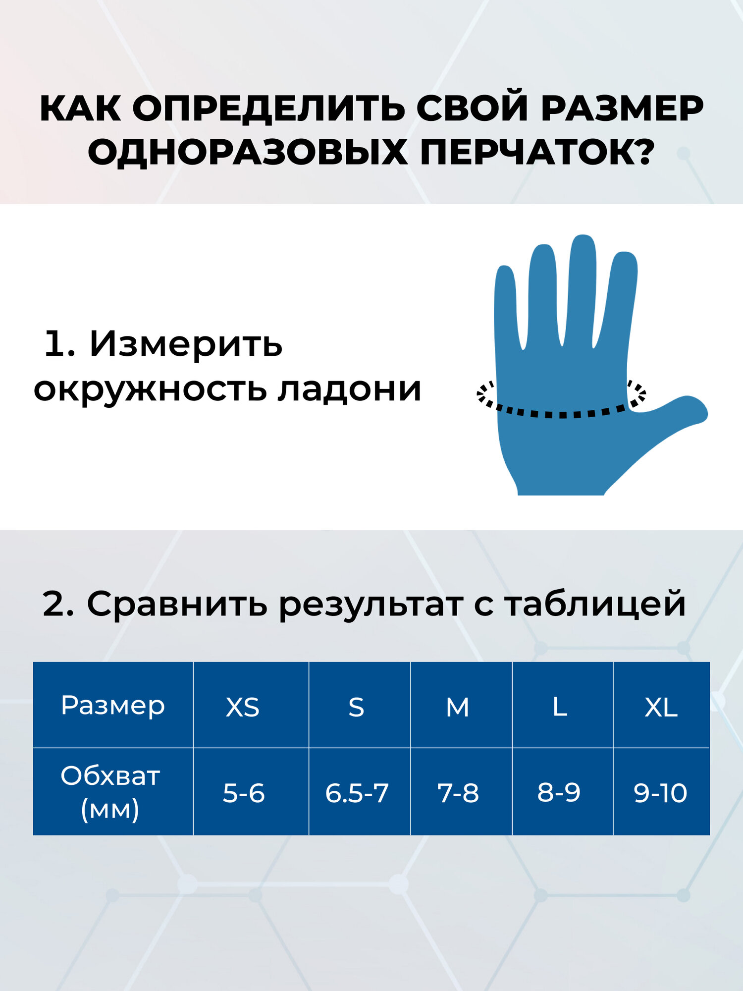 Изображение Перчатки медицинские смотровые виниловые MediOk нестерильные неопудренные размер L (8-9) бесцветные (50 пар/100 штук в упаковке)