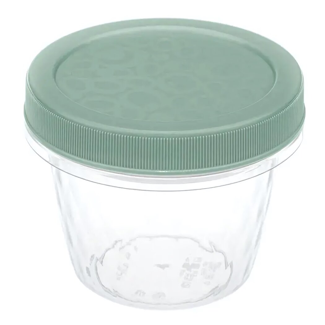 Контейнер герметичный 'Ролл' 03л пластик цвет в ассортименте 9.5х9.5х7.5см