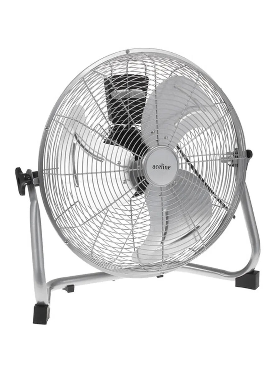 Вентилятор Aceline FFJ-90, осевой, с регулировкой наклона и скорости, серебристый