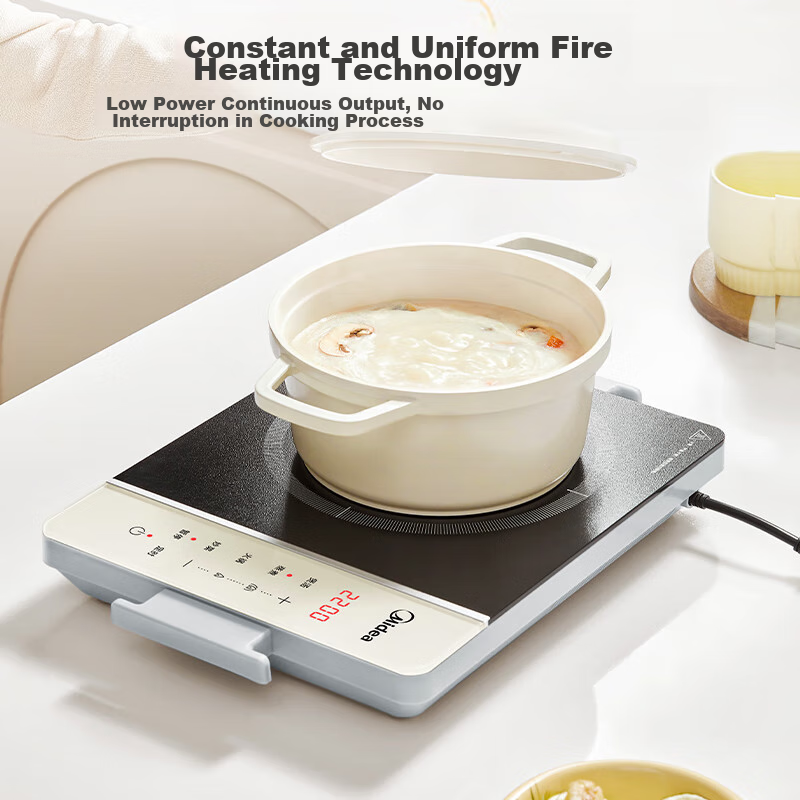 Индукционная плита Midea MC-E22BH02 Platinum Diamond Series 2200W черный/белый