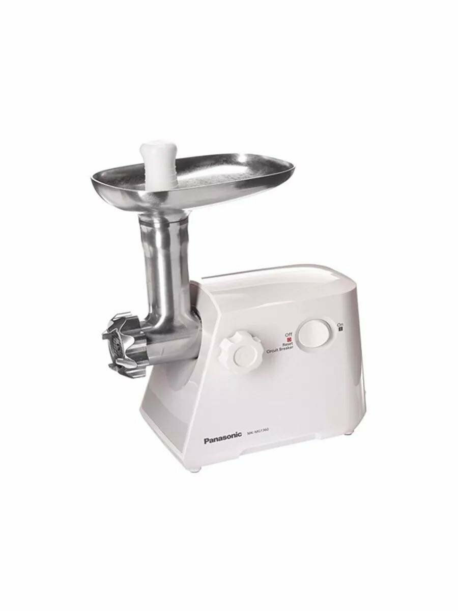 Мясорубка Panasonic MG1560, 1500Вт, 1.5 кг/мин, 3 скорости, реверс, 4 насадки, шнур 1.4 м — фото 1