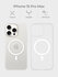 Тонкий чехол iPhone 15 Pro Max / Айфон 15 Про Макс белый, MagSafe...