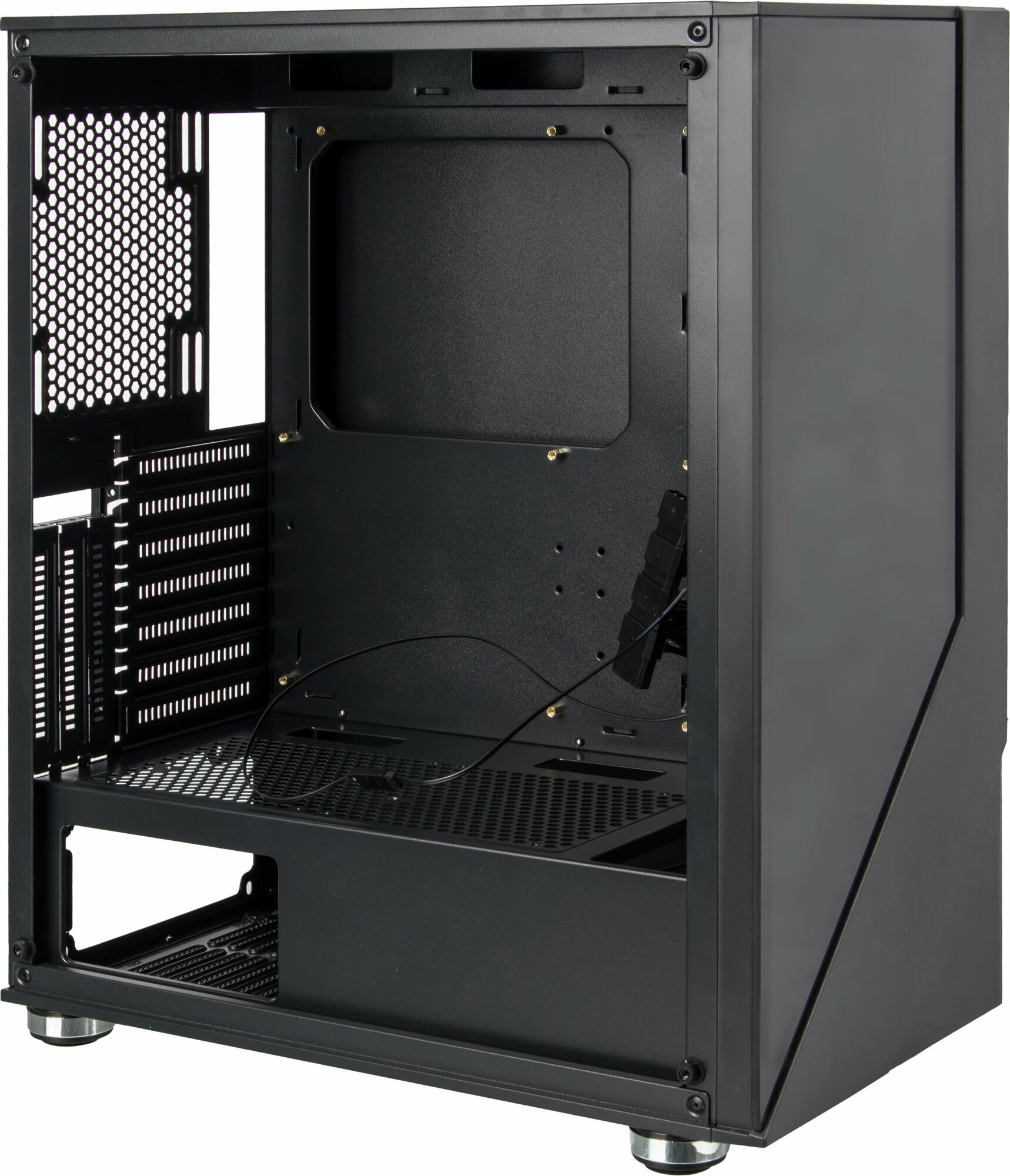 Корпус Formula TimberLine T2 черный без БП mATX 120mm 1xUSB2.0 1xUSB3.0 audio bott PSU