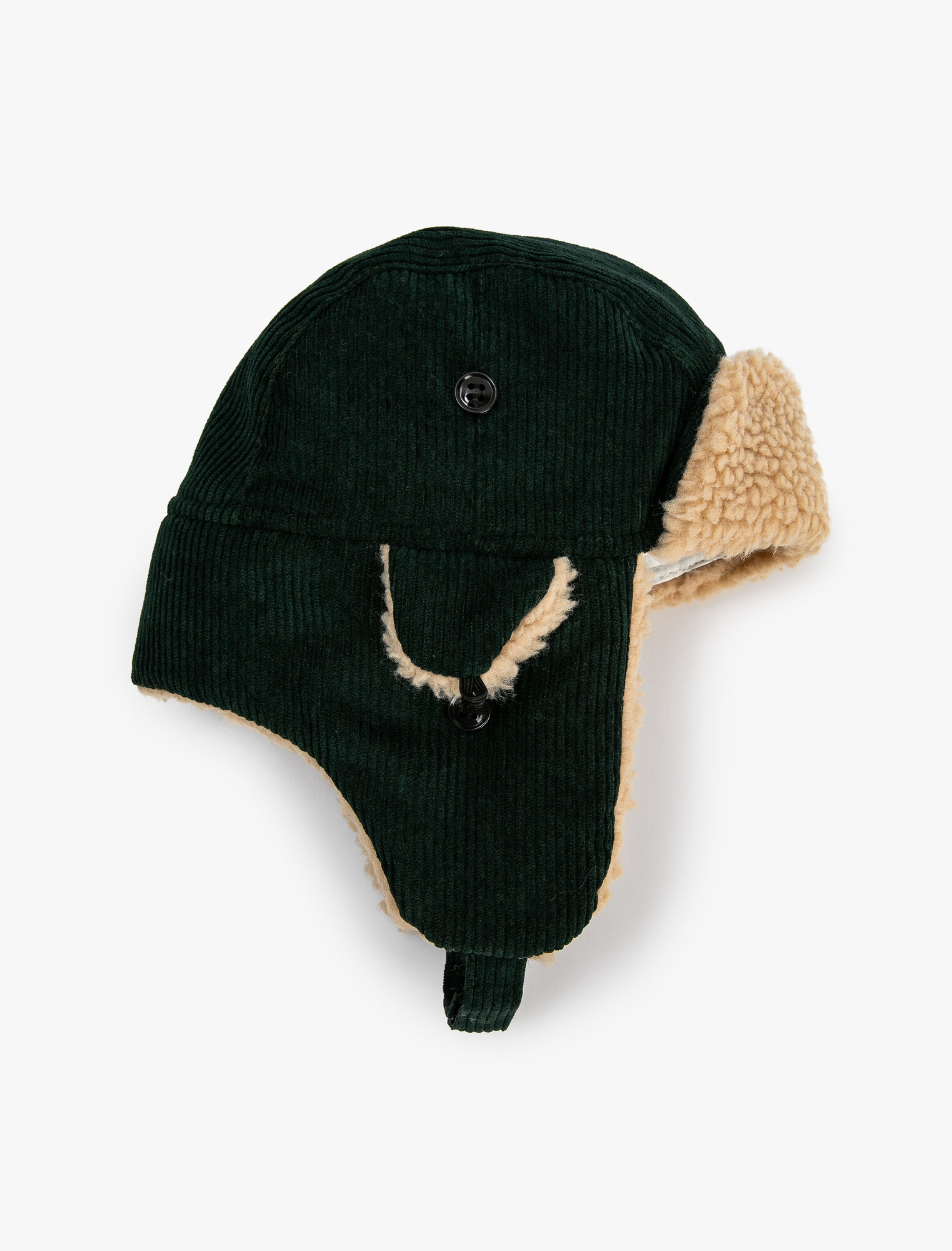 Шапка KOTON для мальчиков, размер универсальный - one size, хаки — фото 1