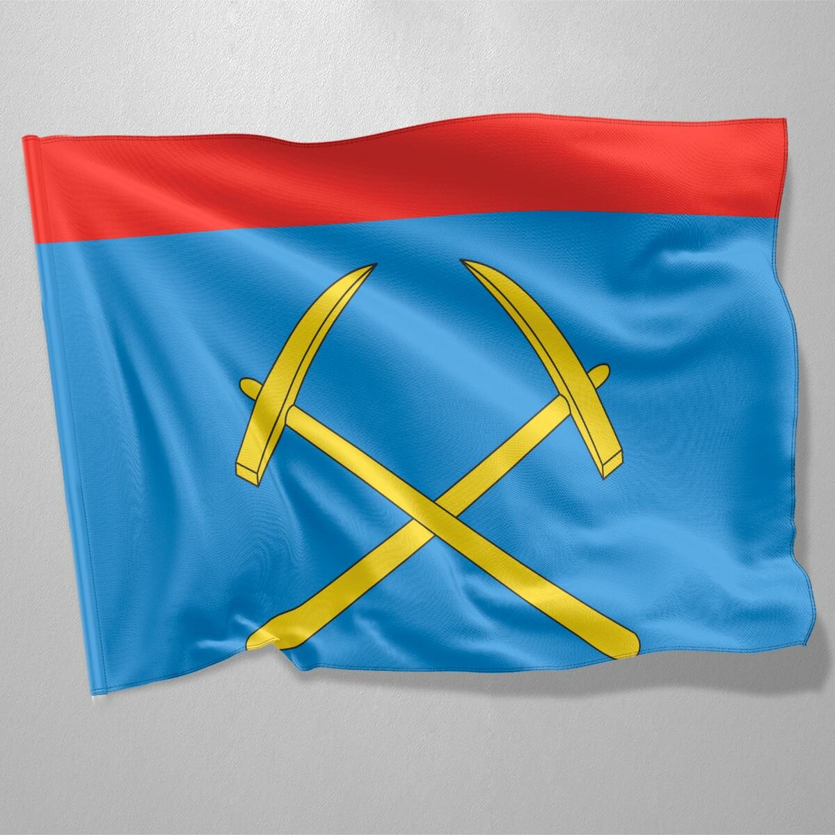Флаг Подольска / Флаг города Подольск / 90x135 см.