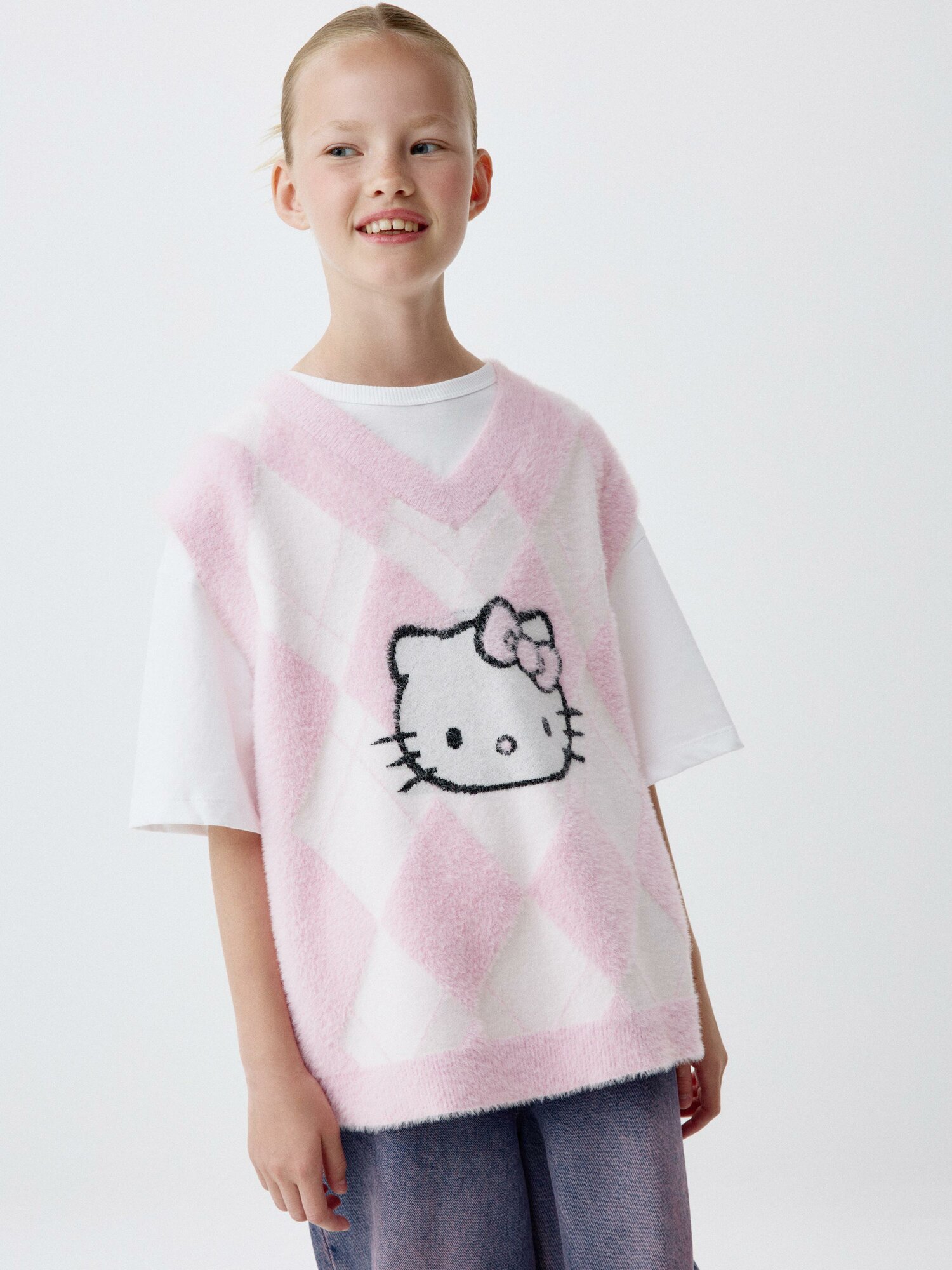 Жилет Sela, размер 122/128, розовый