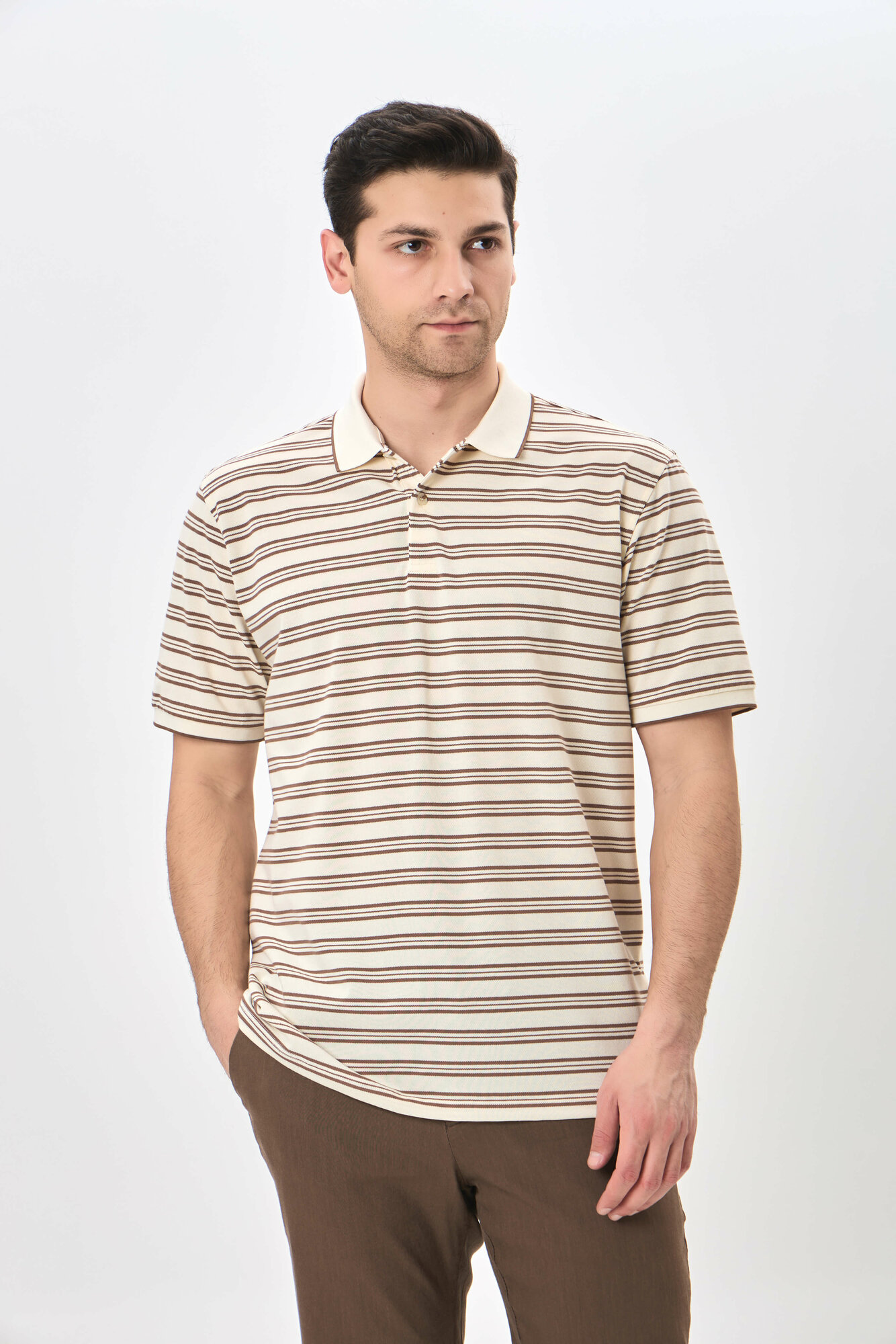 Поло спортивное TERRA PRO, размер 2XL, brown