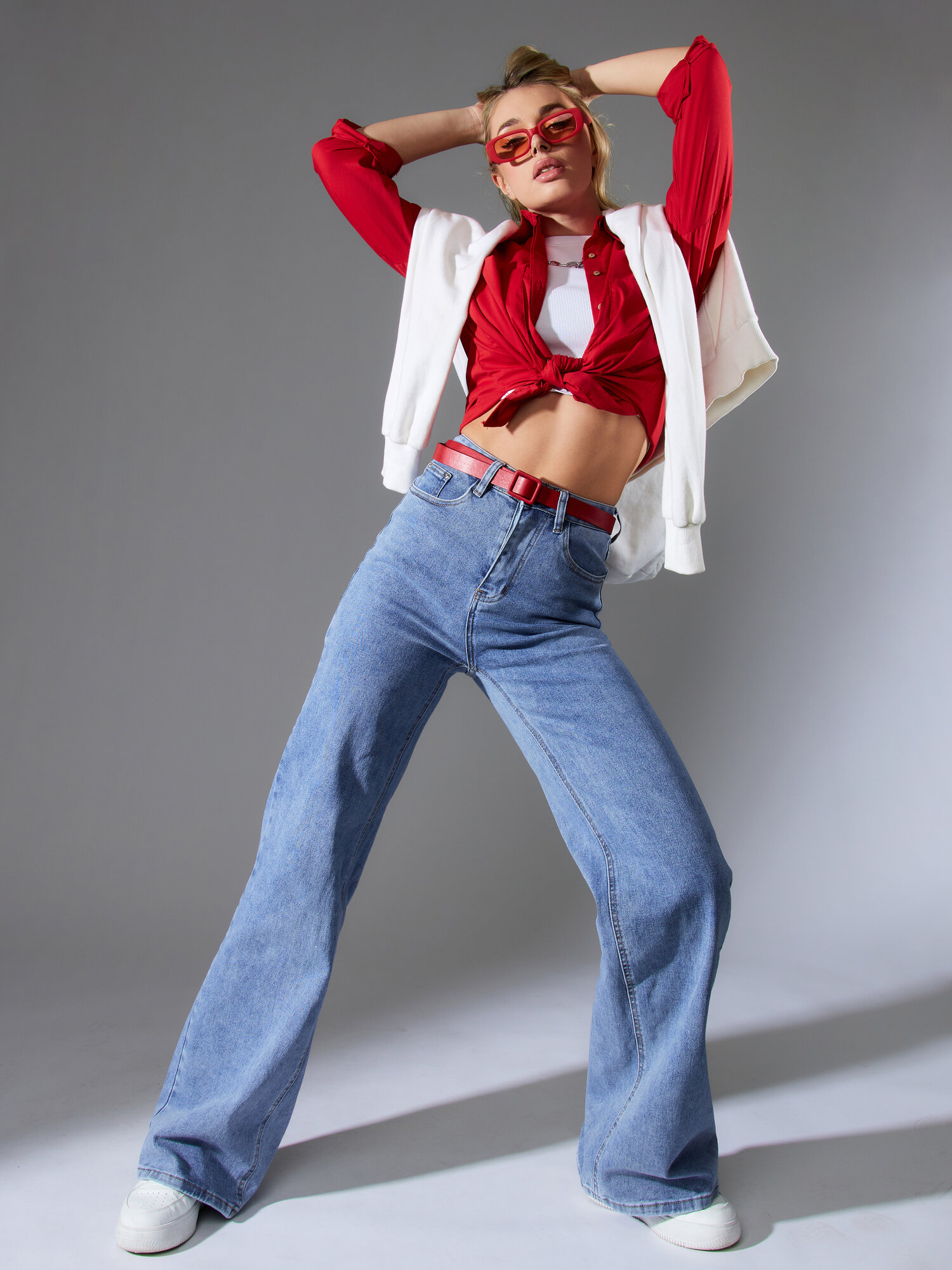 Джинсы широкие FEIMAILIS, размер 28 — фото 1