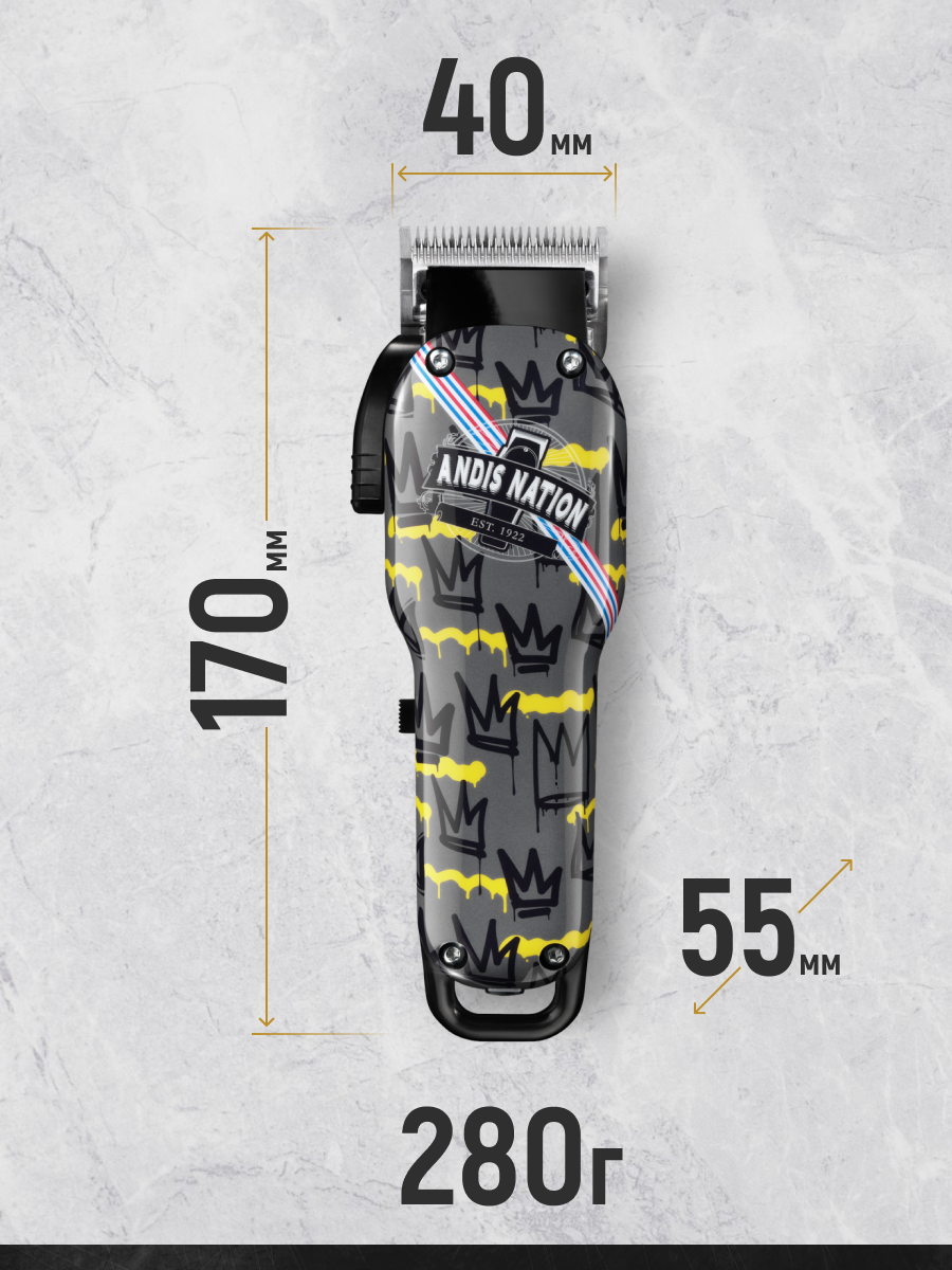 Машинка для стрижки волос Andis Cordless UsPro Li Fade Nation — фото 1